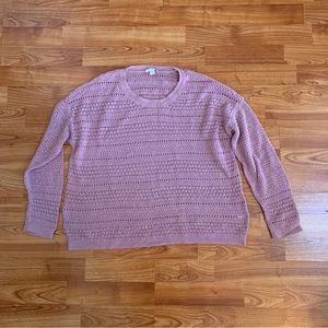 3/$20 J. Jill knit pink sweater size MP